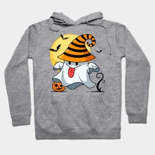 Halloween Season Scary Pumpkin Funny Ghost Hoodie